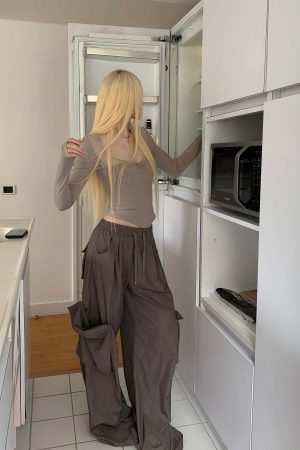 Rase le sol Loose Cargo Pocket Pants