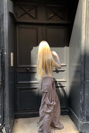 Rase le sol Loose Cargo Pocket Pants