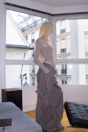 Rase le sol Loose Cargo Pocket Pants