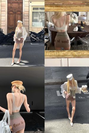 Rase le sol Matte Stretch Low-Rise Mini Skirt with Logo Print