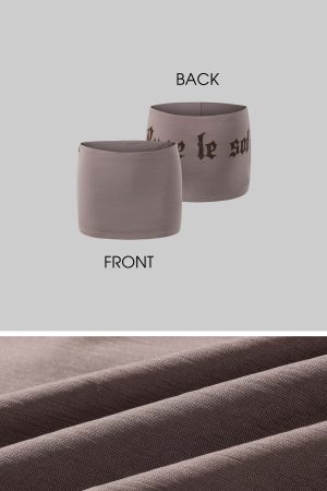 Rase le sol Matte Stretch Low-Rise Mini Skirt with Logo Print