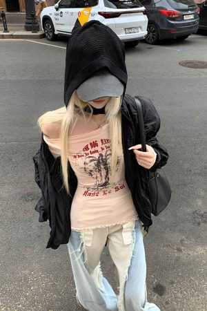 Rase le sol Mesh Off-Shoulder Top