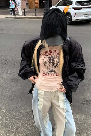 Rase le sol Mesh Off-Shoulder Top