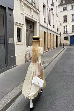 Rase le sol Mid-Length Skirt with 3D Rose Detail and Asymmetric Gathered Hem