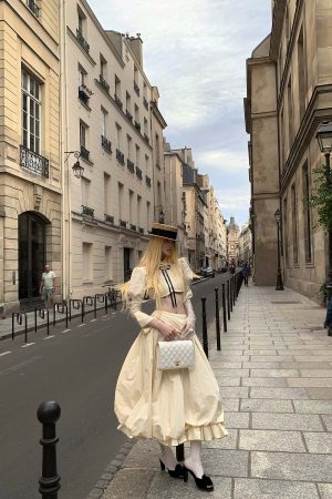 Rase le sol Mid-Length Skirt with 3D Rose Detail and Asymmetric Gathered Hem