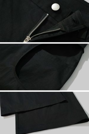 Rase le sol Minimalist Structured Wide-leg Trousers