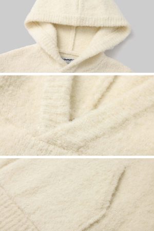 Rase le sol Oversized Fuzzy Hoodie Set