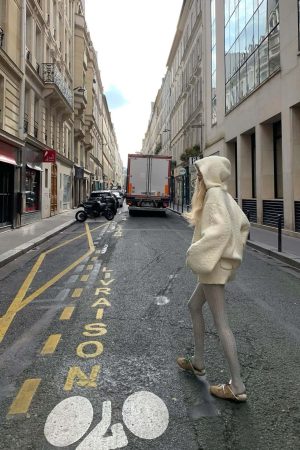 Rase le sol Oversized Fuzzy Hoodie Set