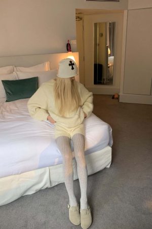 Rase le sol Oversized Fuzzy Hoodie Set