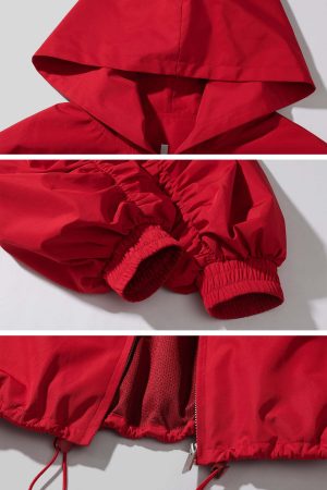 Rase le sol Oversized Hooded Jacket and Wide-Leg Pants Set