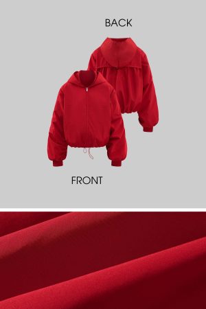 Rase le sol Oversized Hooded Jacket and Wide-Leg Pants Set