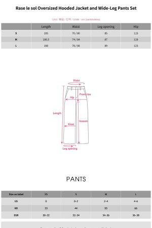 Rase le sol Oversized Hooded Jacket and Wide-Leg Pants Set