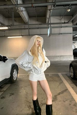 Rase le sol Oversized Hooded Zip-Up Sweatshirt