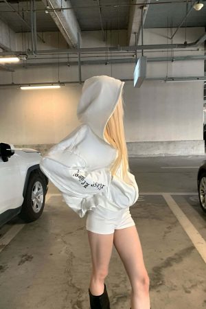 Rase le sol Oversized Hooded Zip-Up Sweatshirt