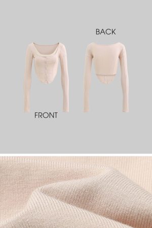 Rase le sol Pink Long-Sleeve Top & Mermaid Skirt Set