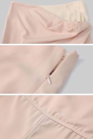 Rase le sol Pink Long-Sleeve Top & Mermaid Skirt Set