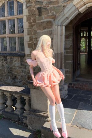 Rase le sol Puff Sleeve Corset Mini Dress