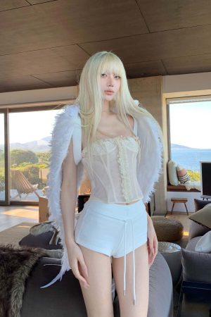 Rase le sol Quilted Texture Stretch Shorts