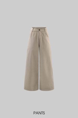 Rase le sol Relaxed Shirt and Wide-Leg Pants Set