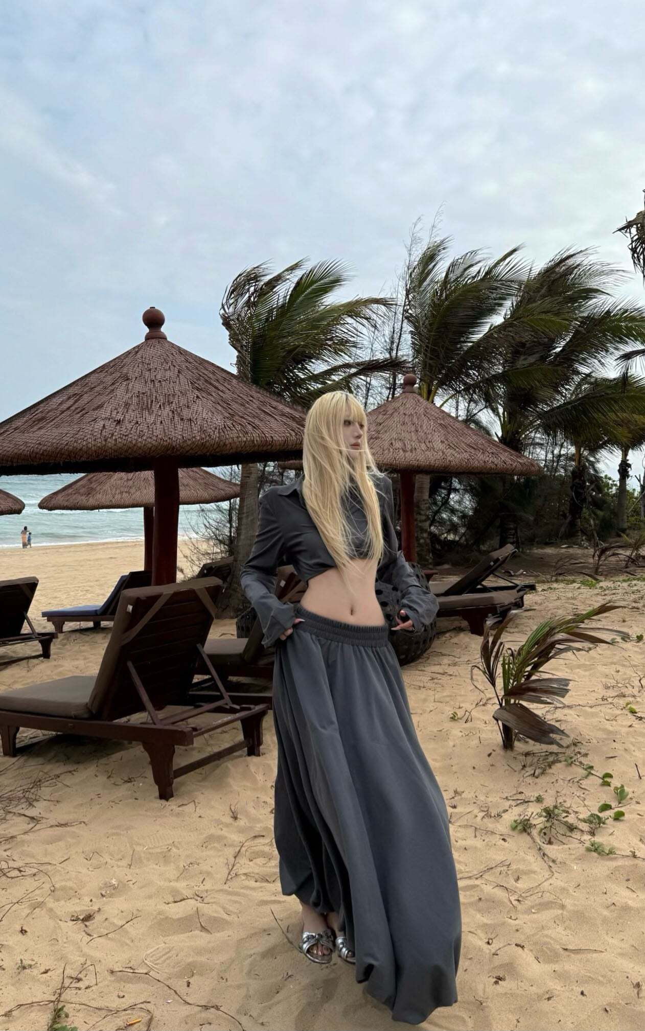 Rase le sol Relaxed Shirt & Maxi Skirt Set Rase le sol Relaxed Shirt & Maxi Skirt Set