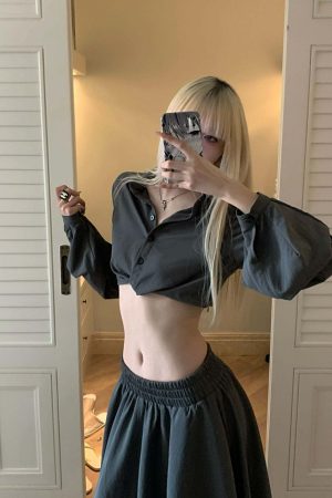 Rase le sol Relaxed Shirt & Maxi Skirt Set