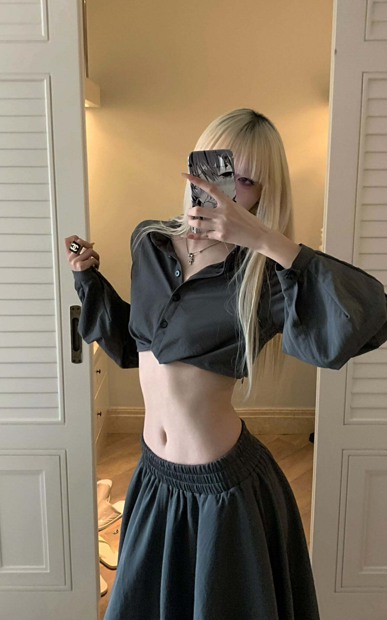 Rase le sol Relaxed Shirt & Maxi Skirt Set Rase le sol Relaxed Shirt & Maxi Skirt Set