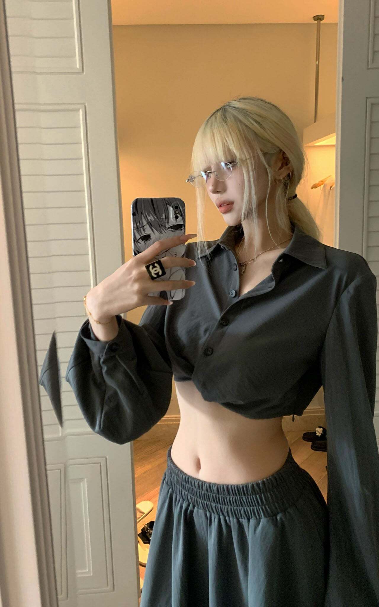 Rase le sol Relaxed Shirt & Maxi Skirt Set Rase le sol Relaxed Shirt & Maxi Skirt Set