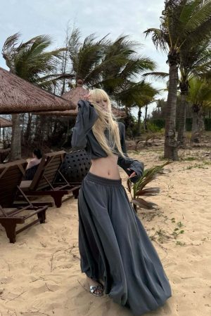 Rase le sol Relaxed Shirt & Maxi Skirt Set