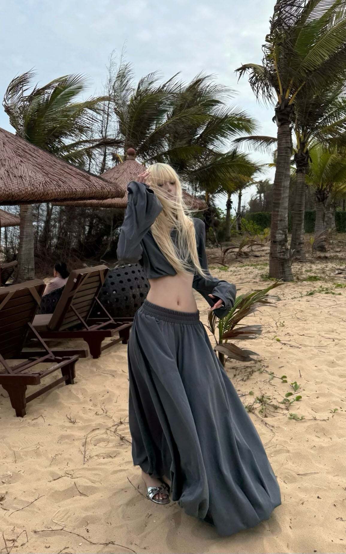 Rase le sol Relaxed Shirt & Maxi Skirt Set Rase le sol Relaxed Shirt & Maxi Skirt Set