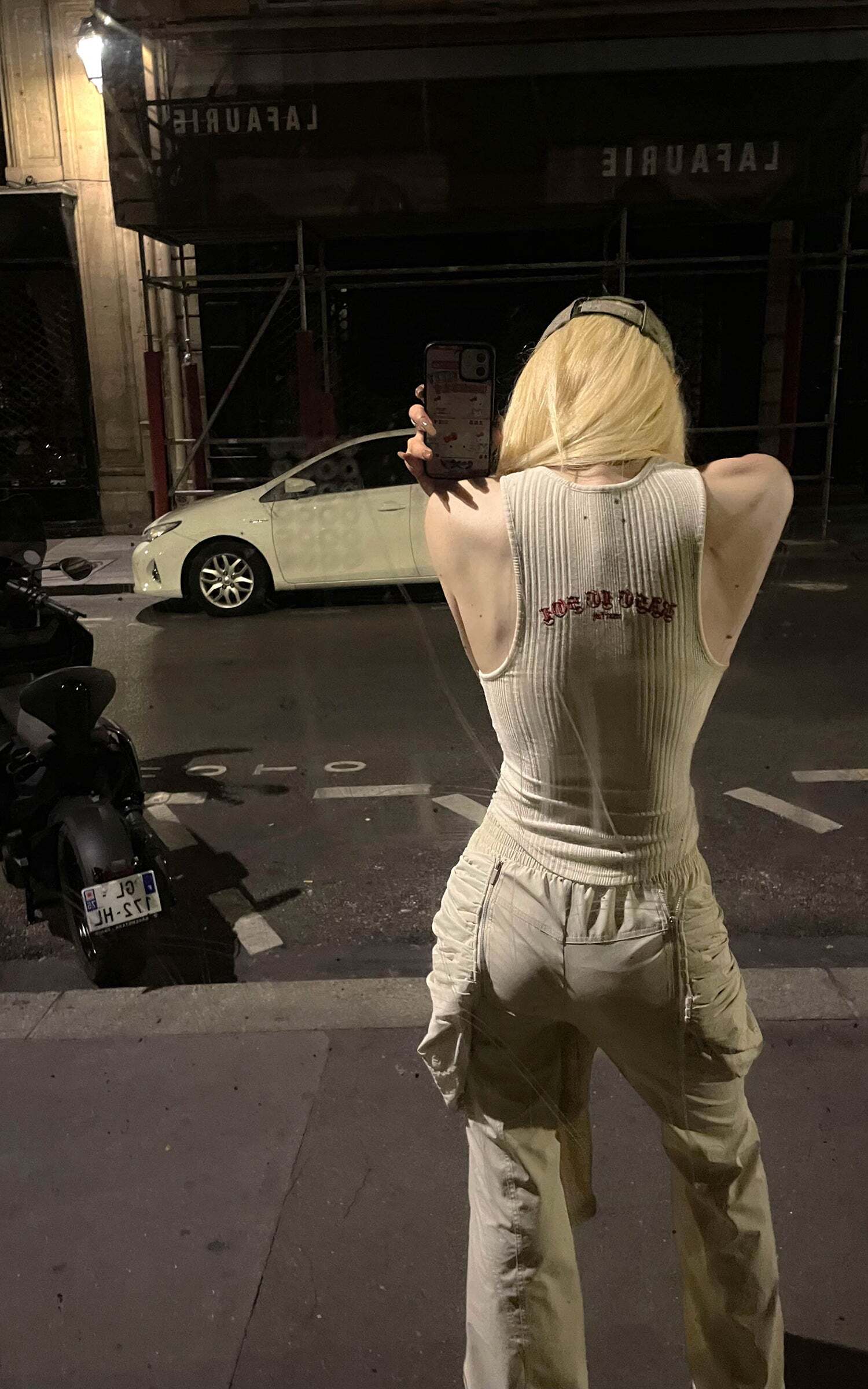 Rase le sol Ribbed Embroidered Tank Top Rase le sol Ribbed Embroidered Tank Top