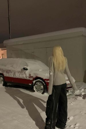 Rase le sol Ribbed High-Neck Sweater