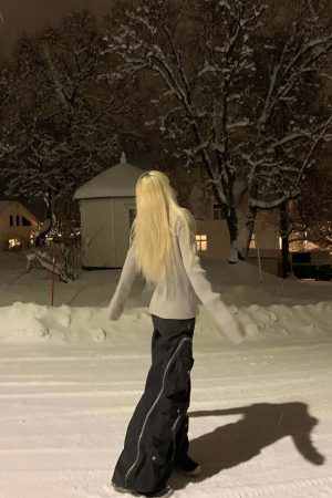 Rase le sol Ribbed High-Neck Sweater