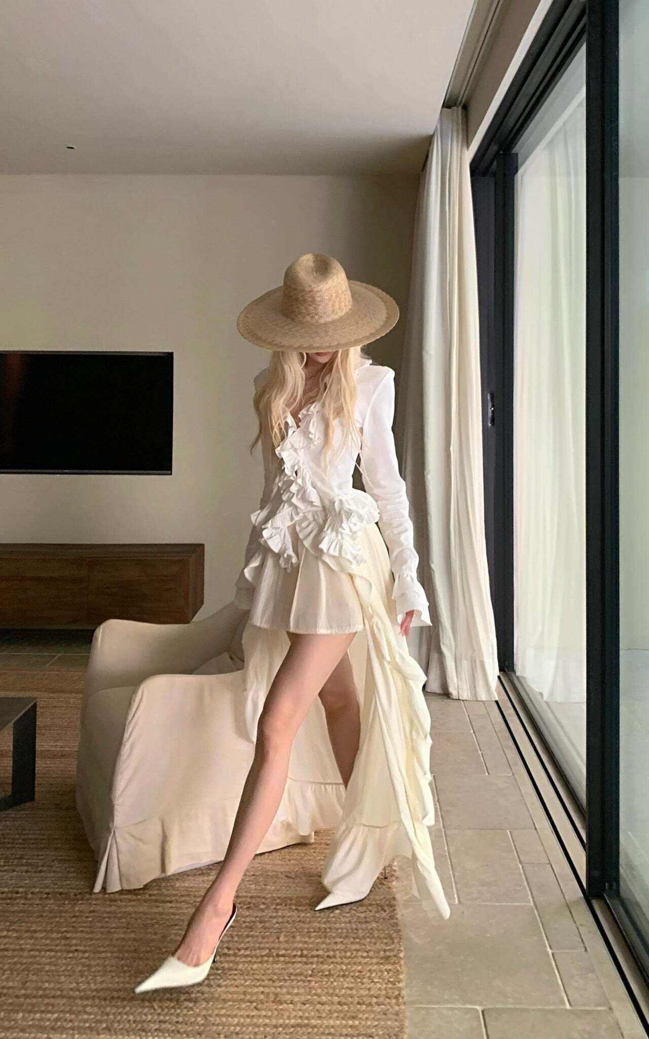 Rase le sol Ruffled Sculptural Shirt Rase le sol Ruffled Sculptural Shirt