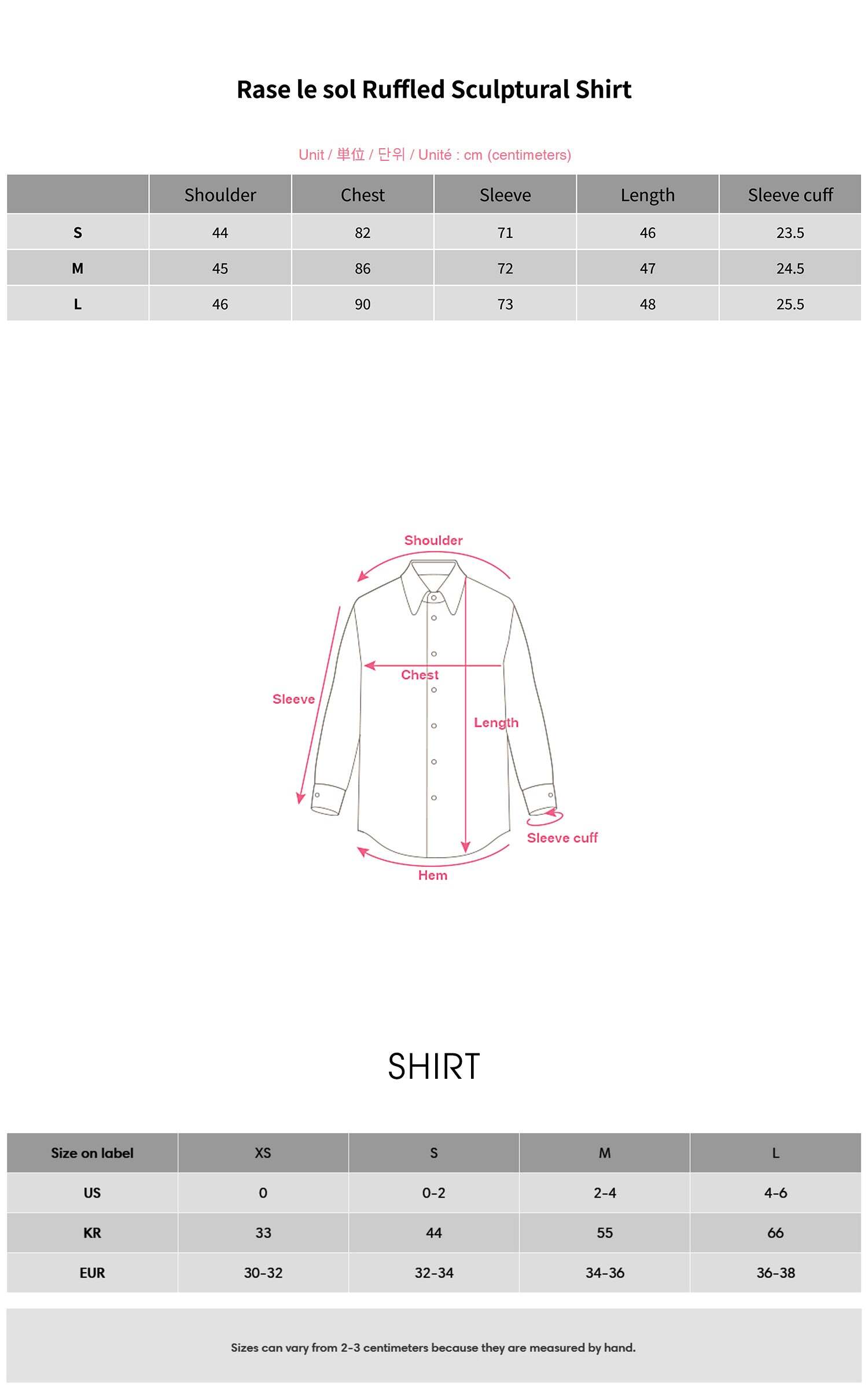 Rase le sol Ruffled Sculptural Shirt Rase le sol Ruffled Sculptural Shirt