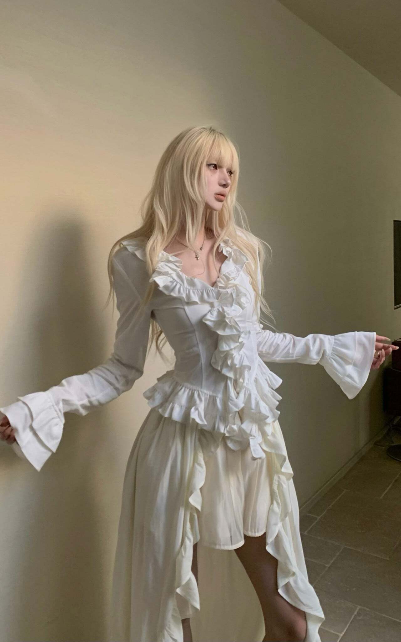 Rase le sol Ruffled Sculptural Shirt Rase le sol Ruffled Sculptural Shirt