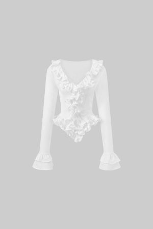 Rase le sol Ruffled Sculptural Shirt
