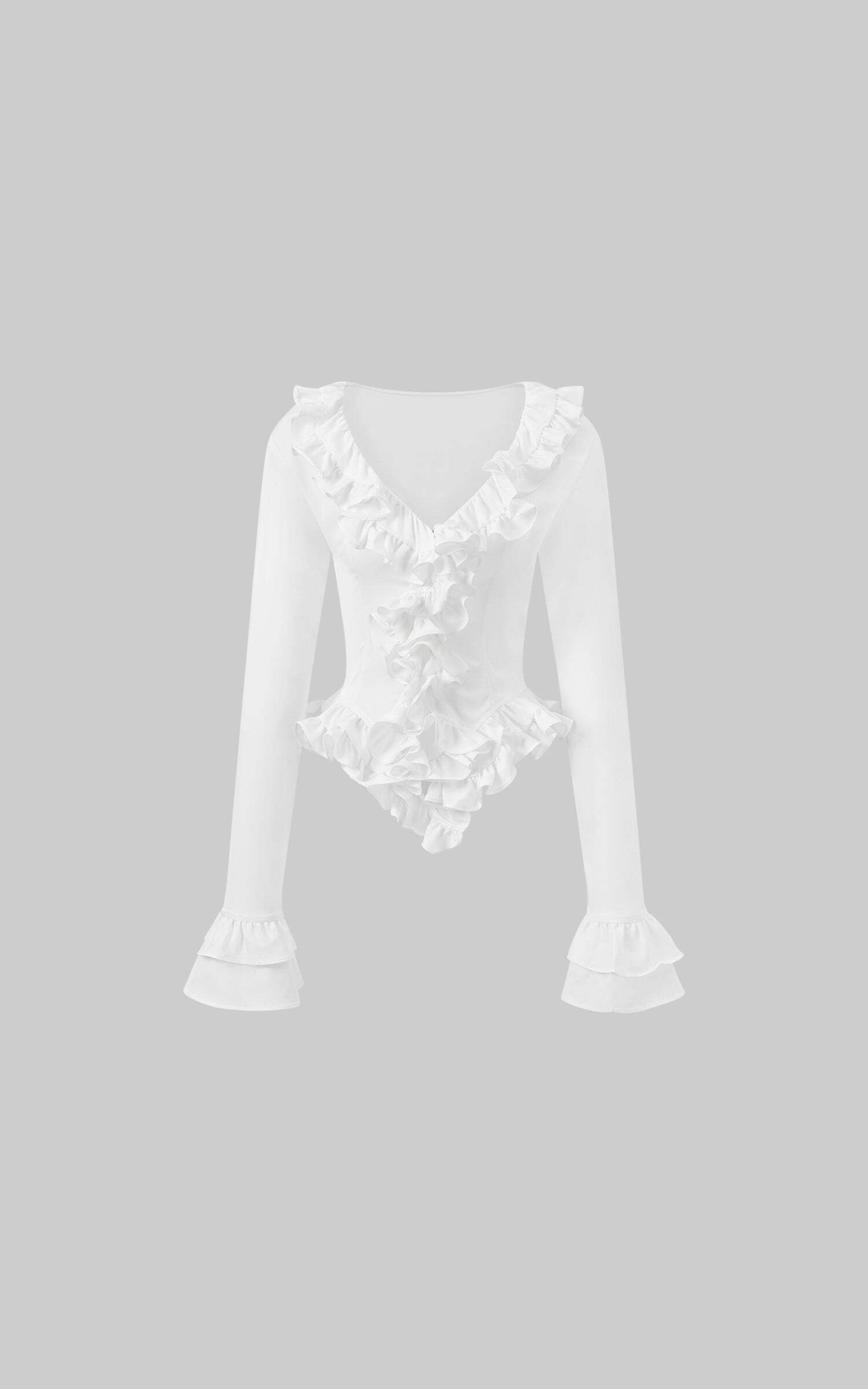 Rase le sol Ruffled Sculptural Shirt Rase le sol Ruffled Sculptural Shirt