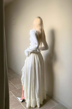 Rase le sol Ruffled Sculptural Shirt