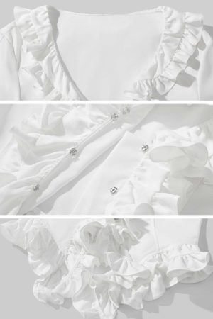 Rase le sol Ruffled Sculptural Shirt