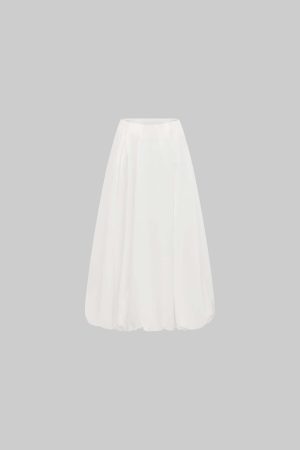 Rase le Sol Sculpted Balloon Midi Skirt