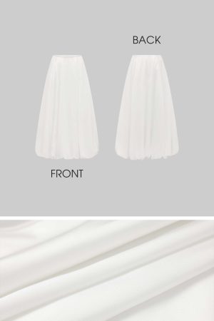 Rase le Sol Sculpted Balloon Midi Skirt