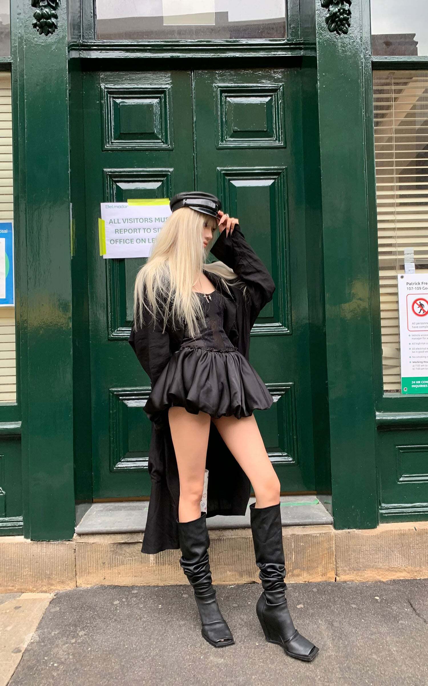 Rase le sol Sculpted Corset Dress with Crystal Bow Rase le sol Sculpted Corset Dress with Crystal Bow