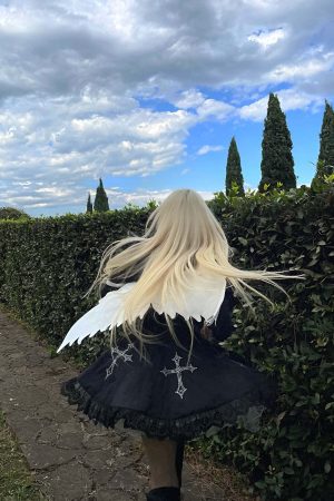 Rase le sol Sculptural Angel Wing Convertible Backpack & Crossbody