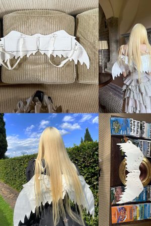 Rase le sol Sculptural Angel Wing Convertible Backpack & Crossbody