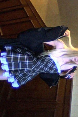 Rase le sol Strapless Sculpted Dress with Check Pattern and Tiered Lace