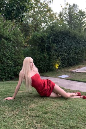 Rase le sol Strapless Sexy Bodycon Dress