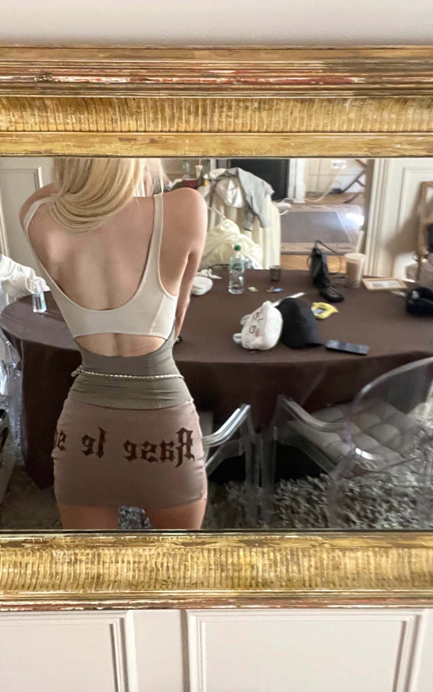 Rase le sol Structured Waist Tank Dual Paneled Silhouette Rase le sol Structured Waist Tank Dual Paneled Silhouette