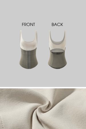 Rase le sol Structured Waist Tank Dual Paneled Silhouette