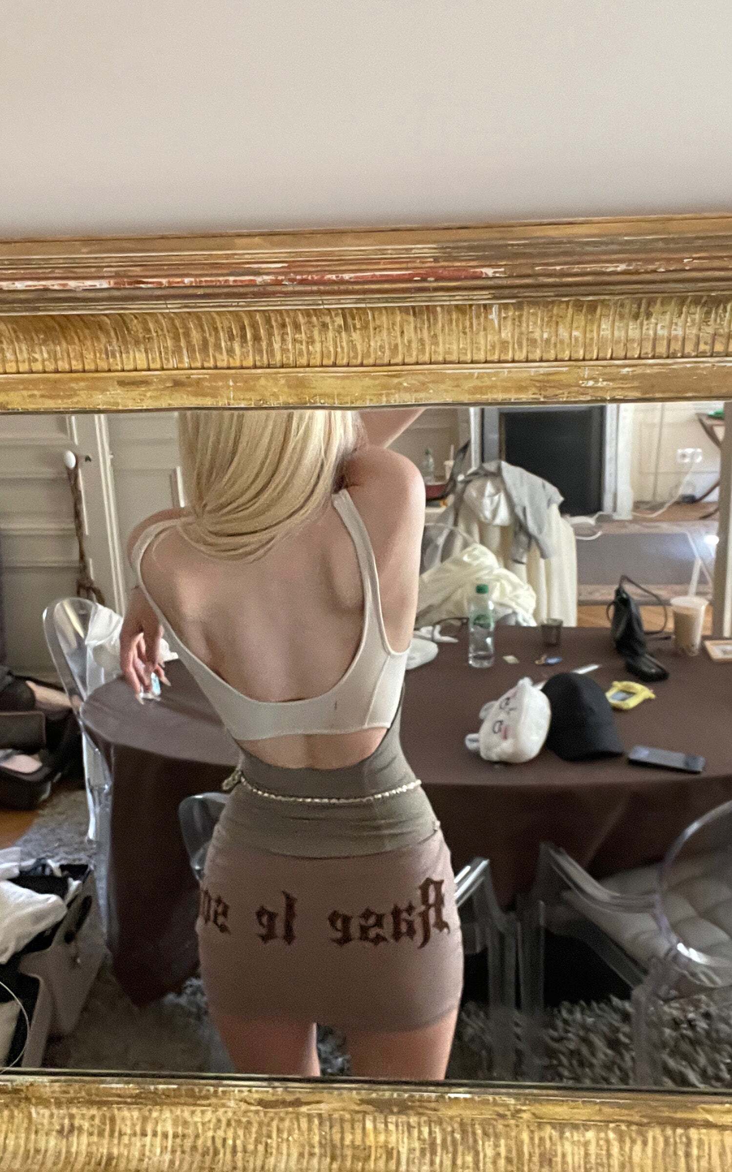 Rase le sol Structured Waist Tank Dual Paneled Silhouette Rase le sol Structured Waist Tank Dual Paneled Silhouette