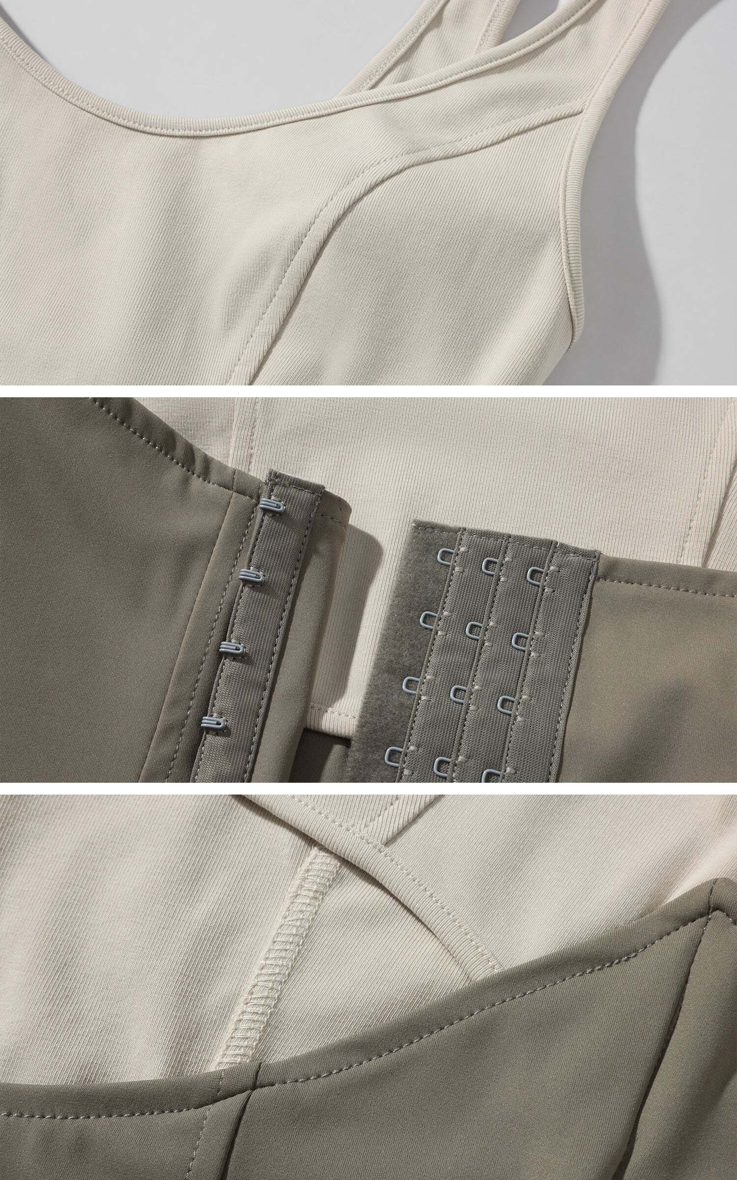 Rase le sol Structured Waist Tank Dual Paneled Silhouette Rase le sol Structured Waist Tank Dual Paneled Silhouette